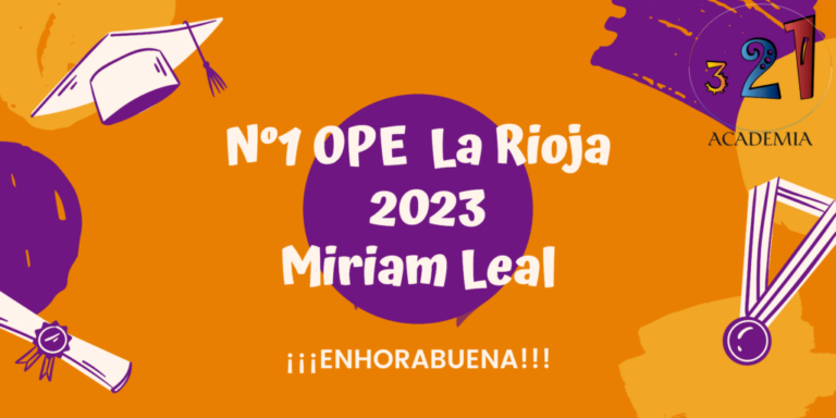 La Rioja 2023, OPE Matronas, número 1, Academia321.